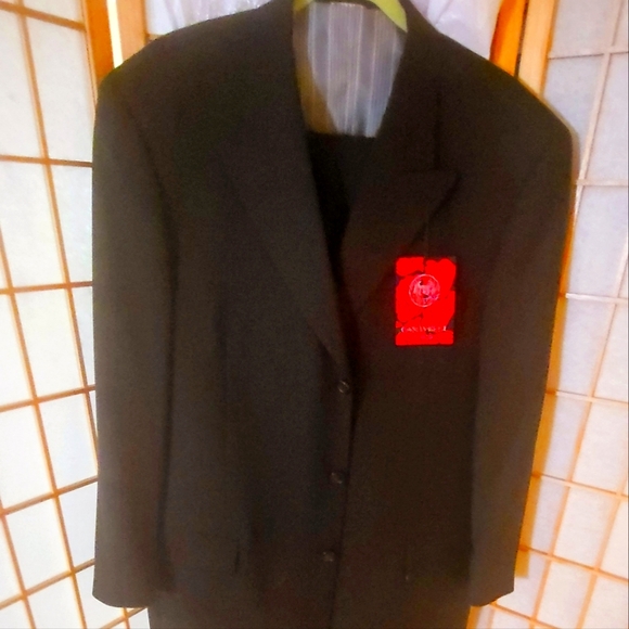 CaRAVELLI Black Mens 3- Piece Suit - Picture 3 of 5